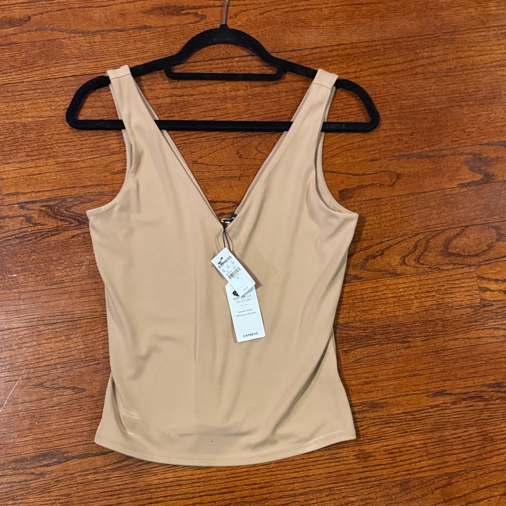 Women's Tan Sleeveless Top